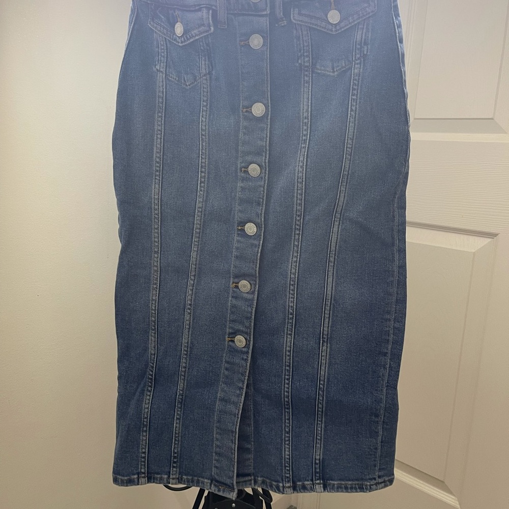 GAP long denim skirt